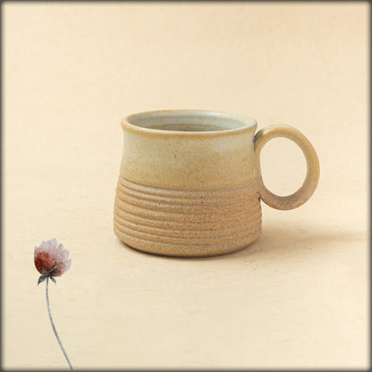 aura earthy brown tea mug