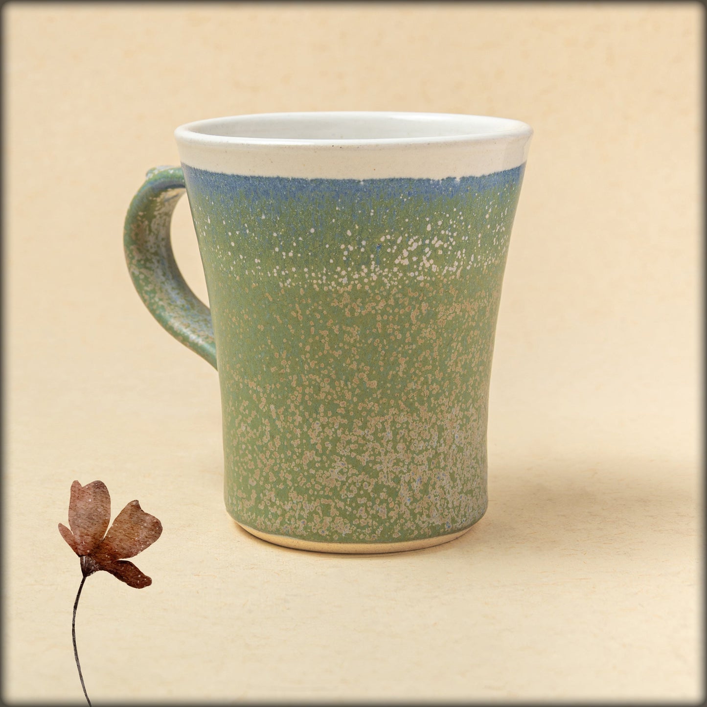 aura burgandy coffee mug