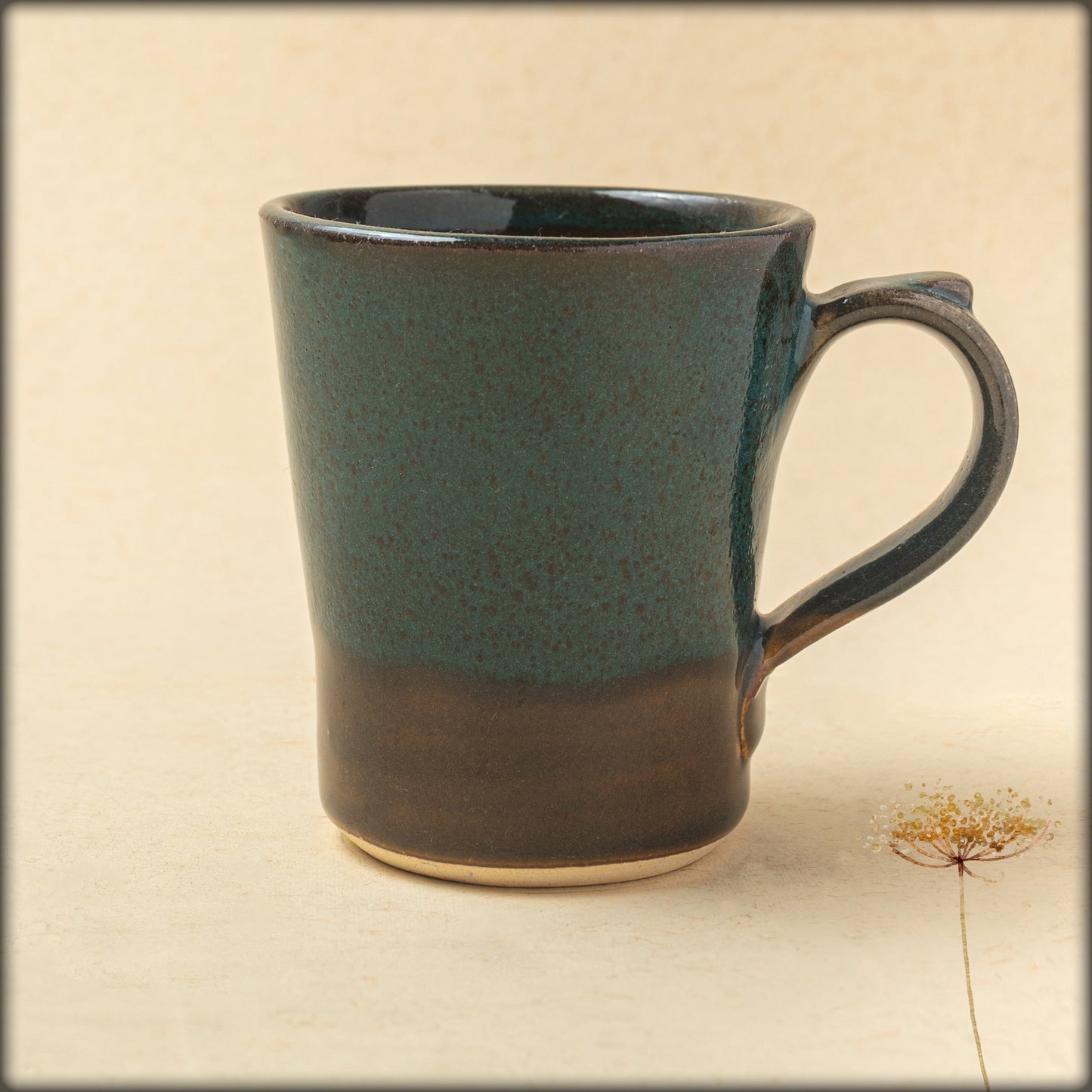 aura burgandy coffee mug