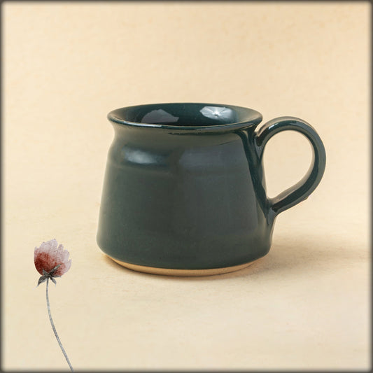 aura teal blue tea cup