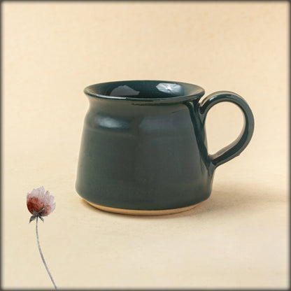 aura teal blue tea cup