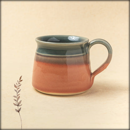 aura teal blue tea cup