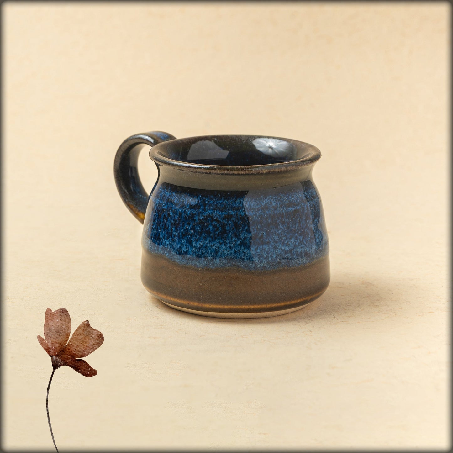 aura indigo tea mug