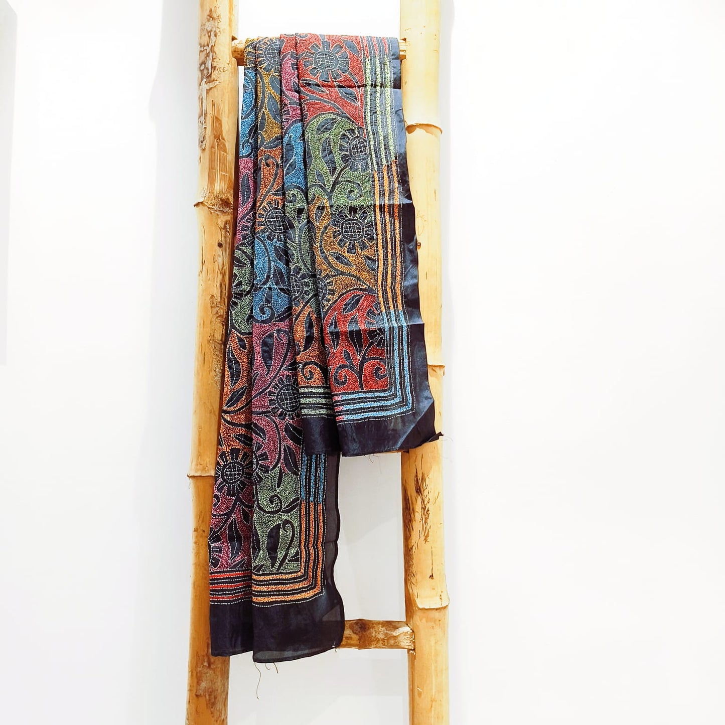 online-shopping-multi-color-kantha-embroidered-stole-which-perfect-for-all-occasion-perfect-fit-for-jeans-and-kurta-in-aura-store-pondicherry