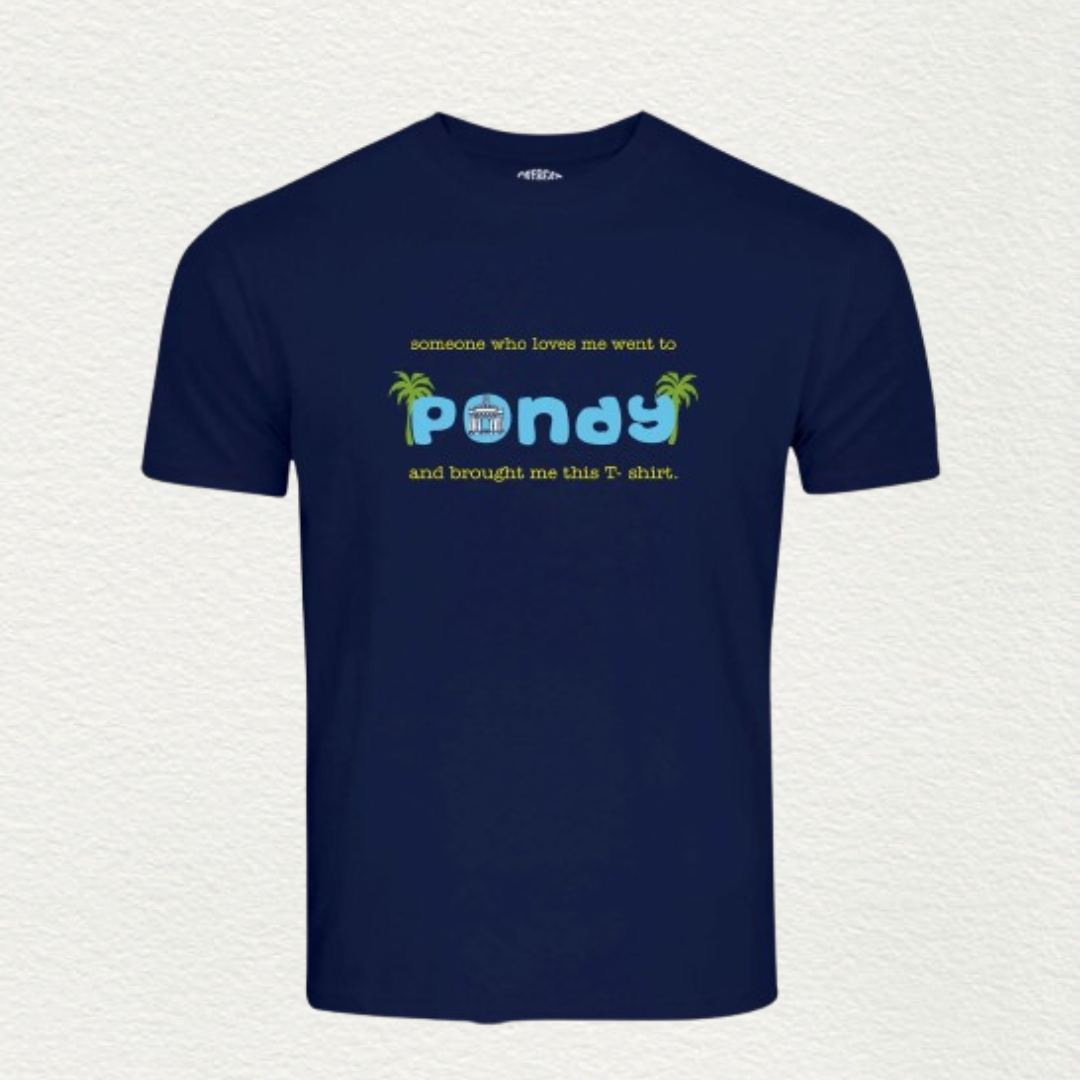 Someone Pondy T-Shirt Men Navy Blue