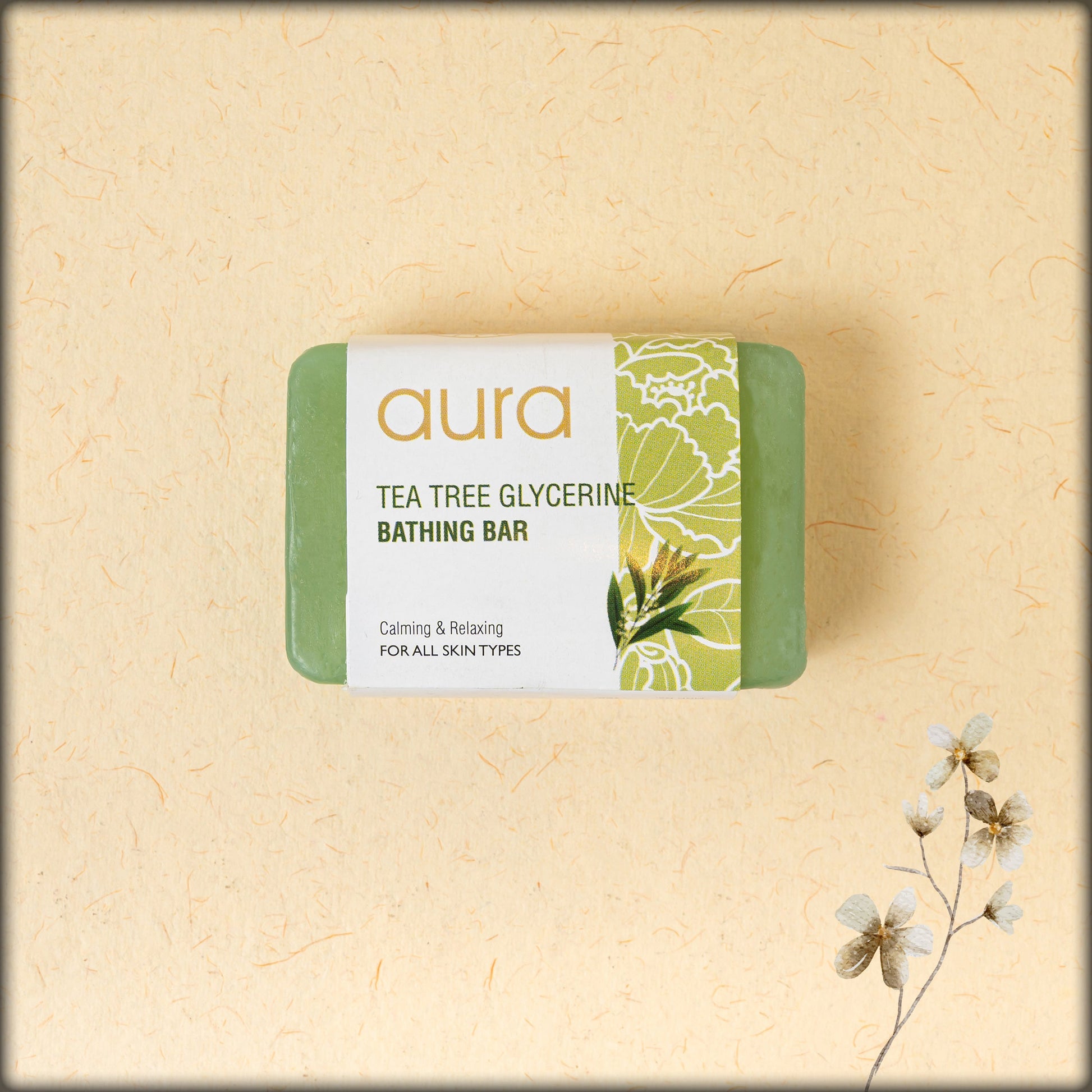 online-shopping-handmade-natural-tea-tree-glycerine-bathing-bar--for-all-skin-types-which-has-calming-and-relaxing-and-restore the-skin’s-natura-balance-at-aura-experience-store-puducherry