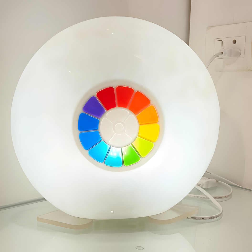 The Mother's Symbol Fibre Glass Round Lamp