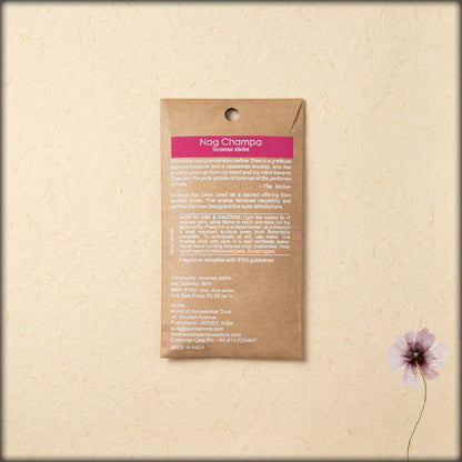 Traditional Indian Nag Champa incense sticks with soothing scent