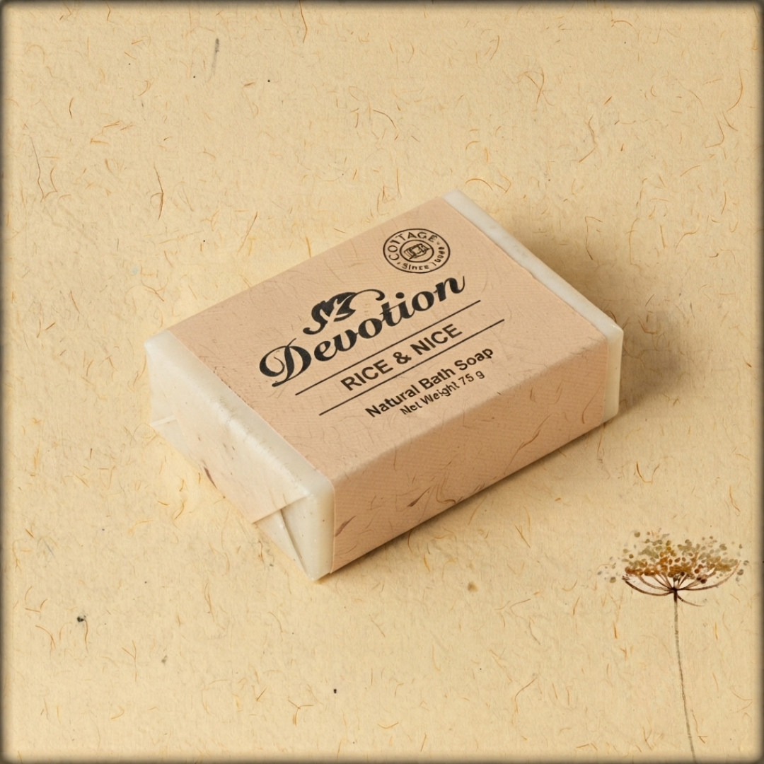 rice natural bath soap - devotion