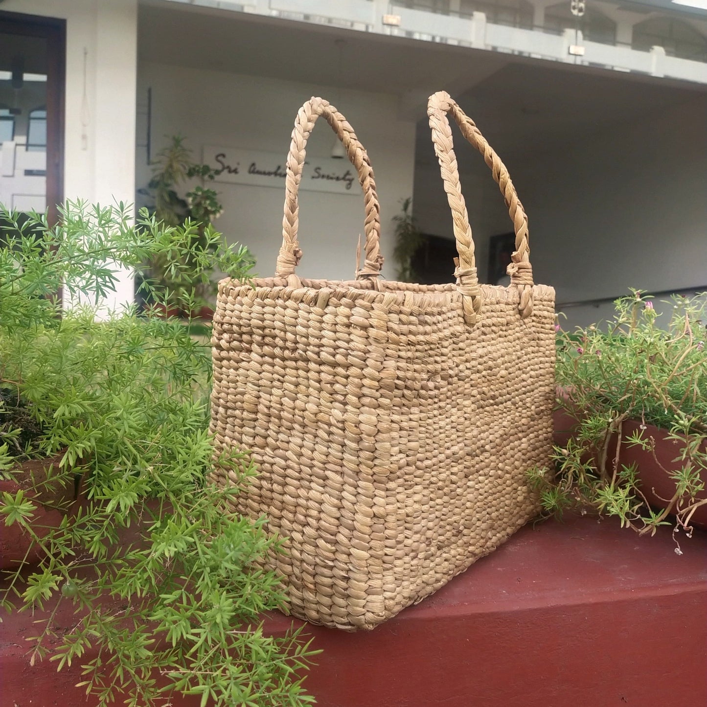 Eco Friendly Water Hyacinth Basket