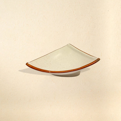 Ivory triangular plate