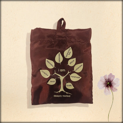 aura foldable shopping bag | eco-friendly, reusable & compact tote