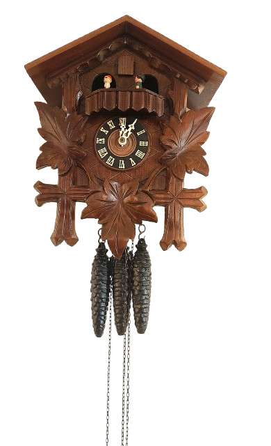 Wooden Cuckoo Wall Clock with a Pendulum and Hourly Sound