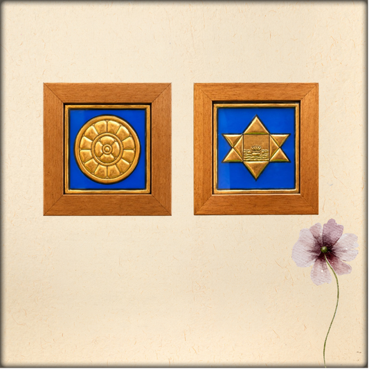 Symbols - Tanjore Art (Blue)
