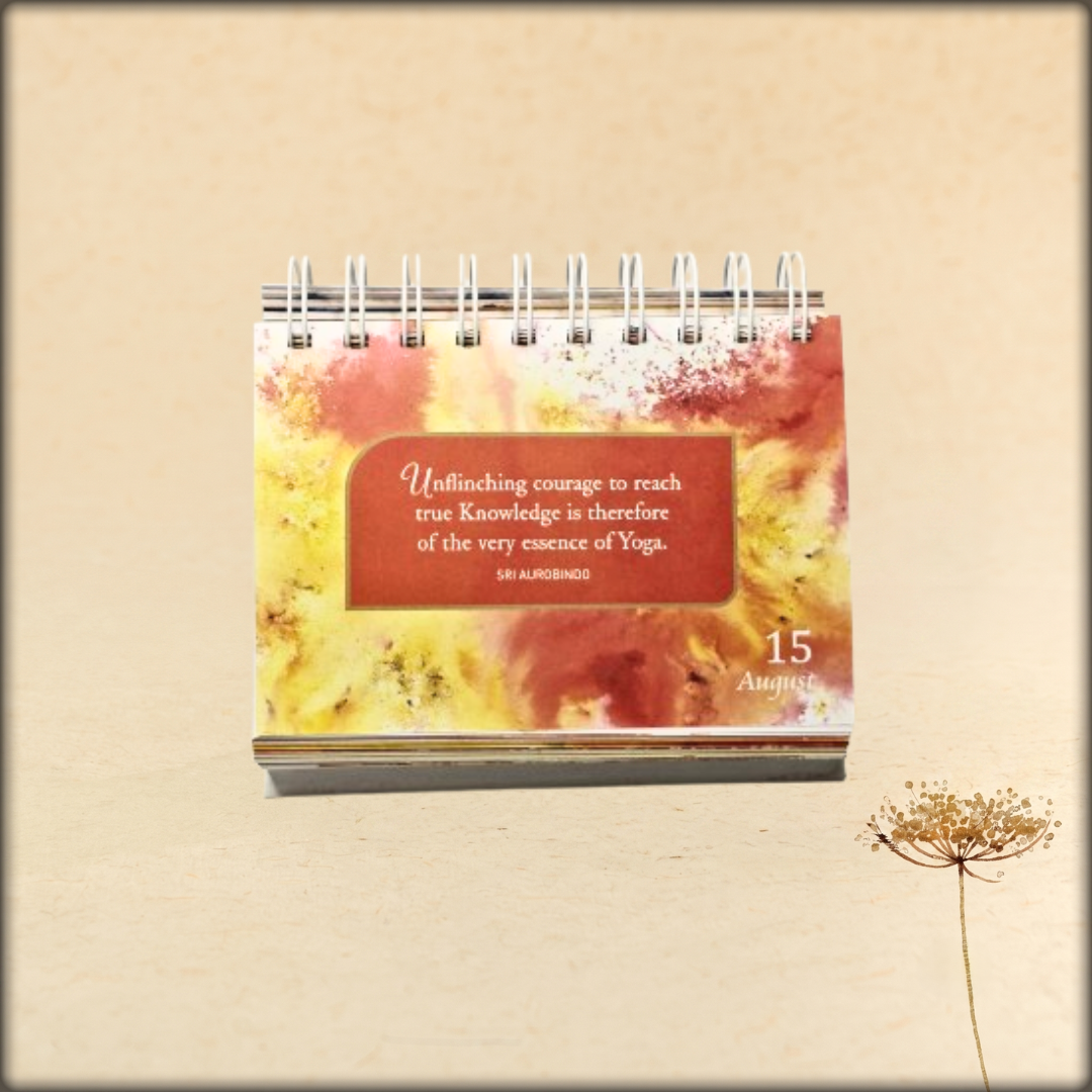 Daily Quotation Desk Calendar - Sri Aurobindo Ashram Pondicherry