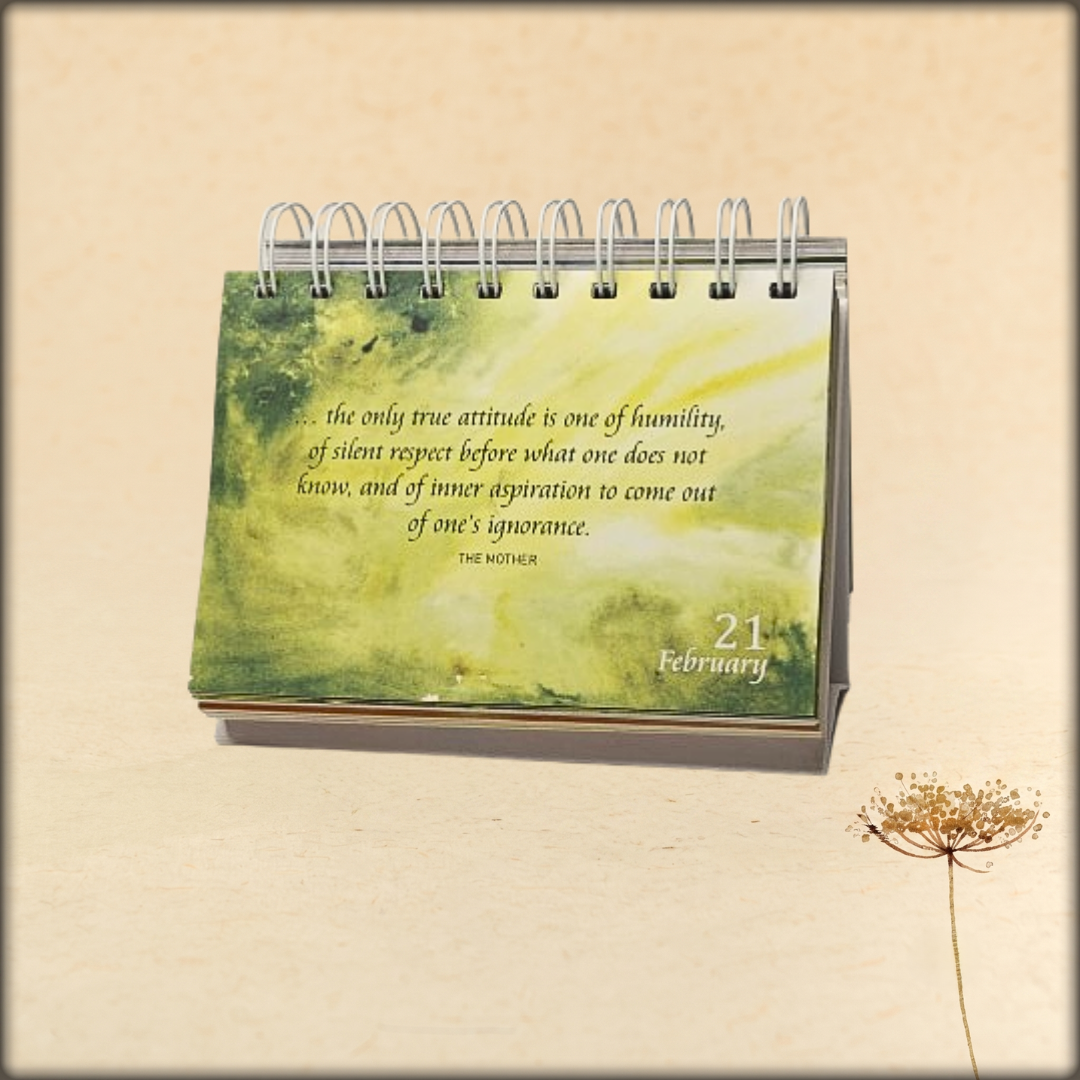Daily Quotation Desk Calendar - Sri Aurobindo Ashram Pondicherry