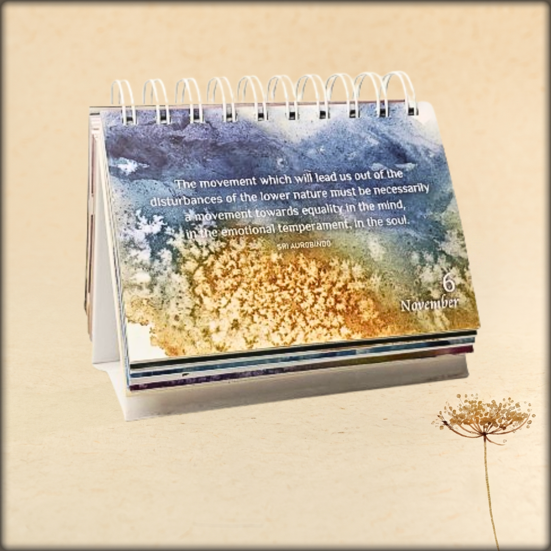 Daily Quotation Desk Calendar - Sri Aurobindo Ashram Pondicherry