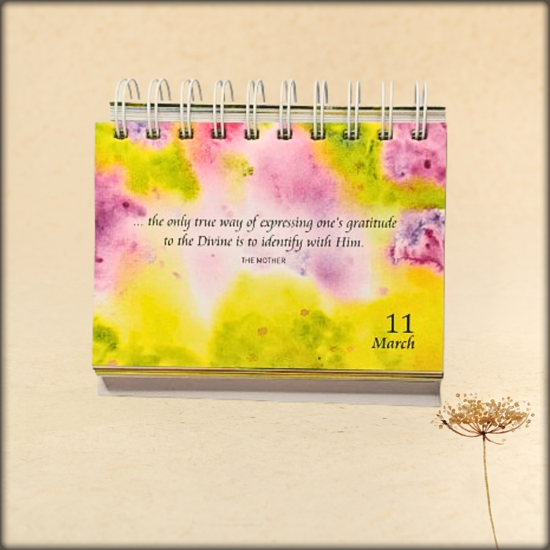 Daily Quotation Desk Calendar - Sri Aurobindo Ashram Pondicherry