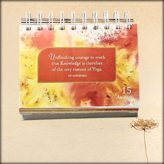 Daily Quotation Desk Calendar - Sri Aurobindo Ashram Pondicherry