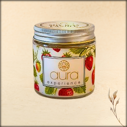 aura aromatic soya glass candle