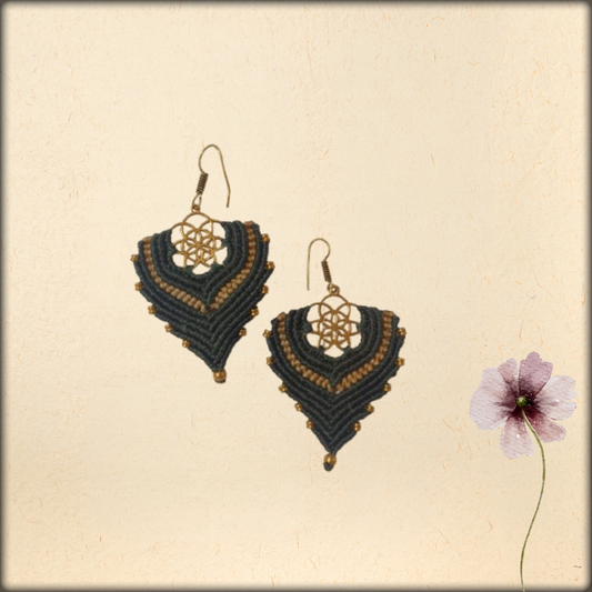 Aura Handmade Crochet Boho Earrings | Lightweight Macramé Women's Jewelry