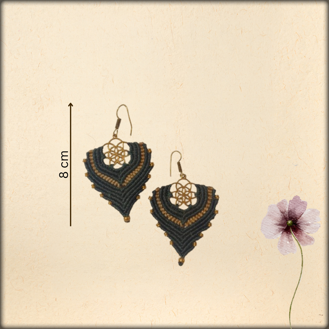 Aura Handmade Crochet Boho Earrings | Lightweight Macramé Women's Jewelry