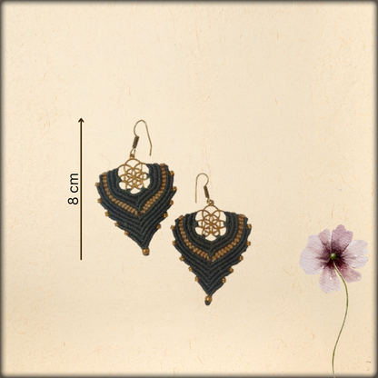 Aura Handmade Crochet Boho Earrings | Lightweight Macramé Women's Jewelry