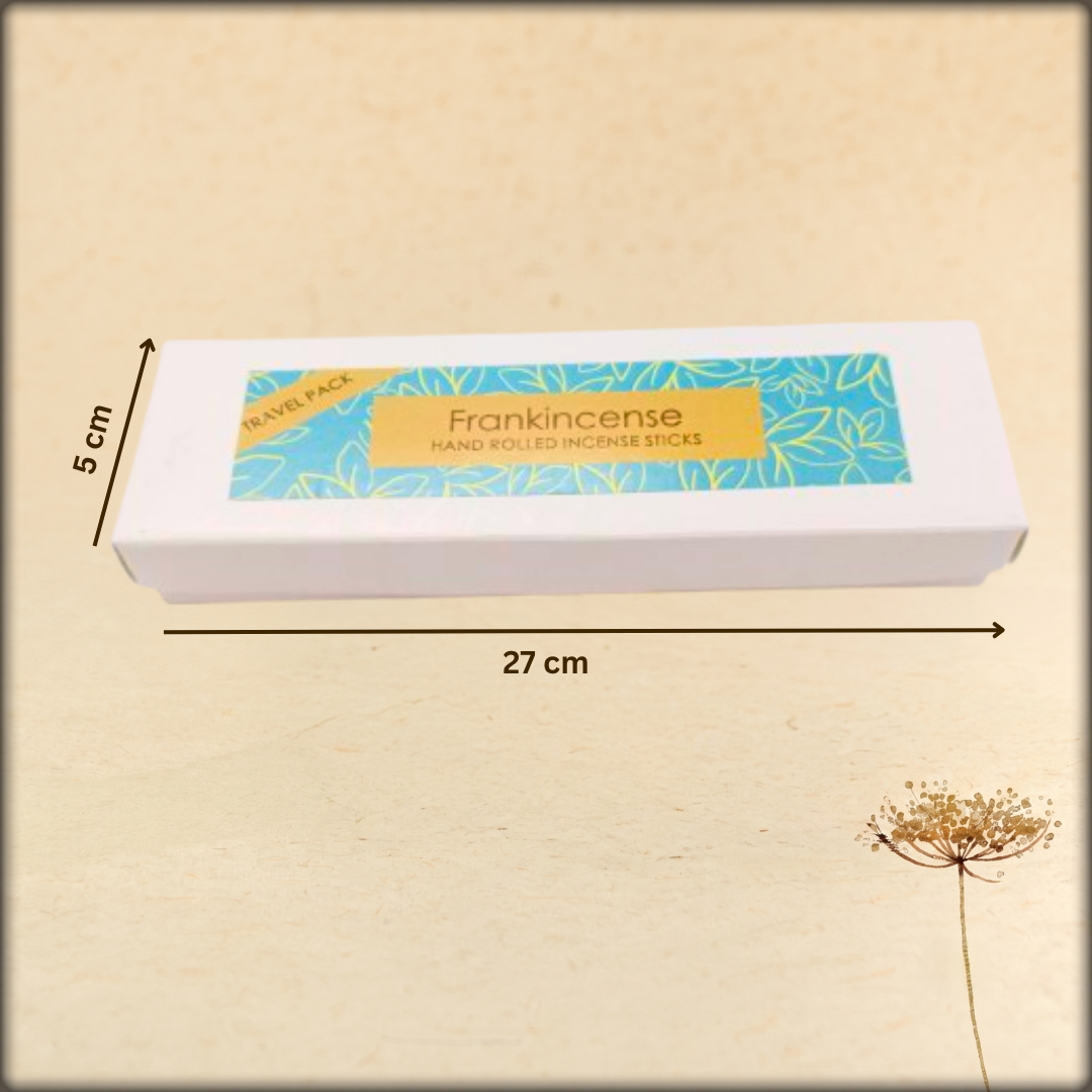 aura incense travel pack - 25 mini incense sticks with a holder