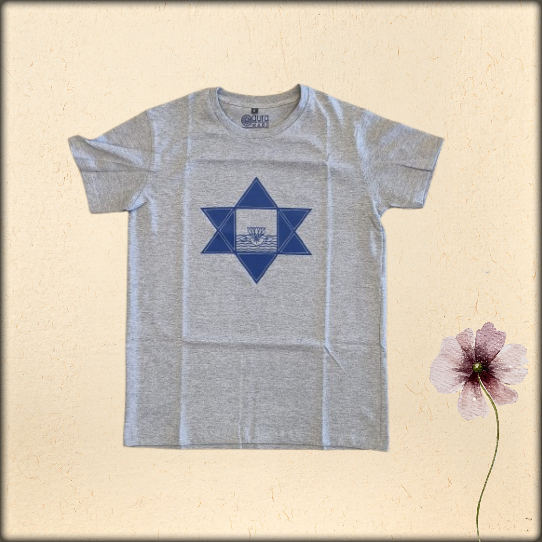 unisex printed cotton t-shirt (Sri Aurobindo Symbol )