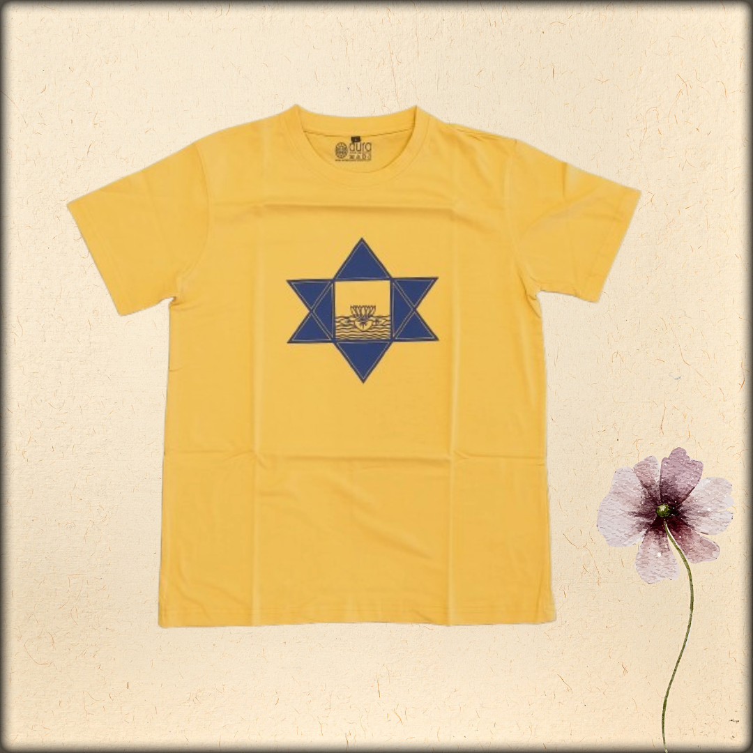 unisex printed cotton t-shirt (Sri Aurobindo Symbol )
