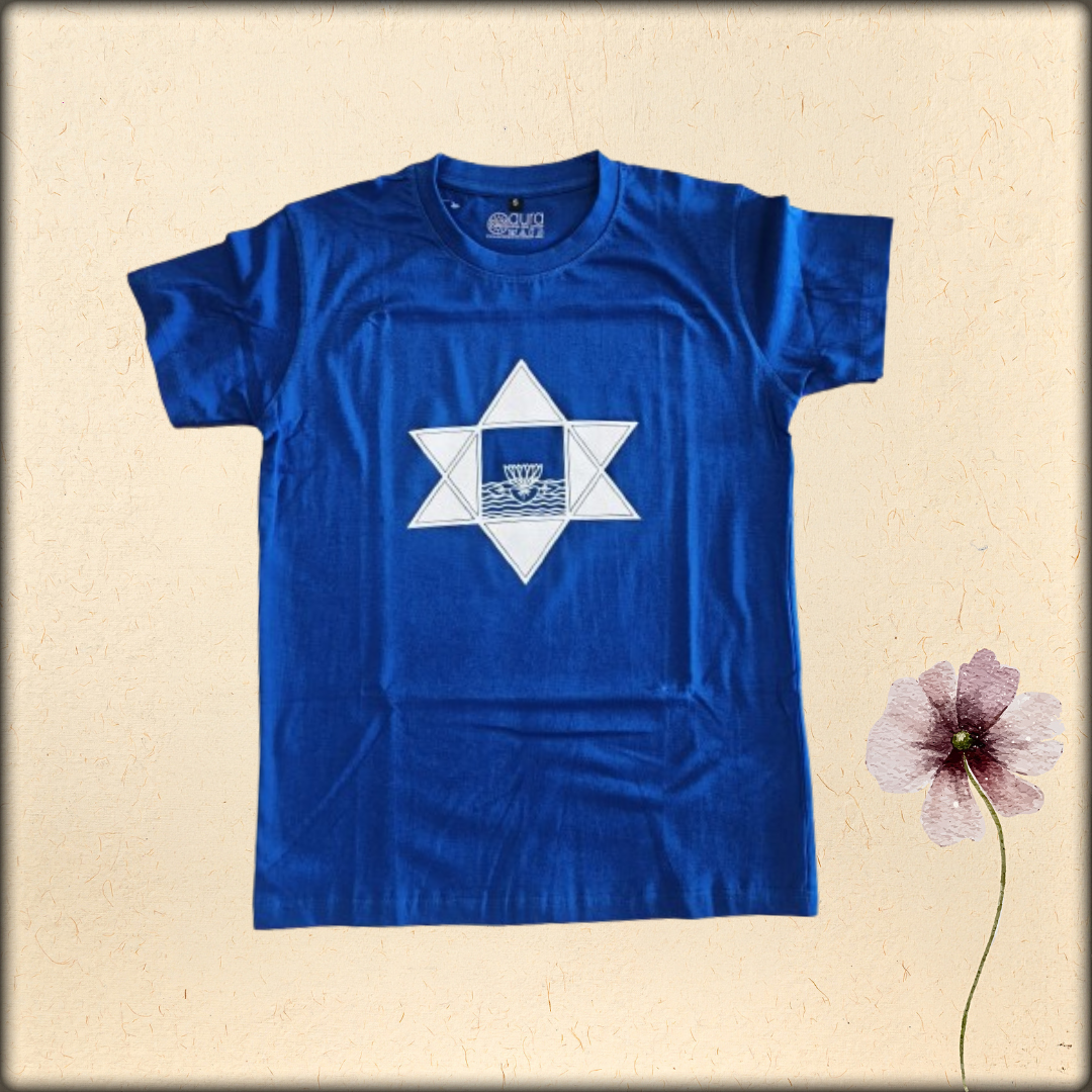 unisex printed cotton t-shirt (Sri Aurobindo Symbol )