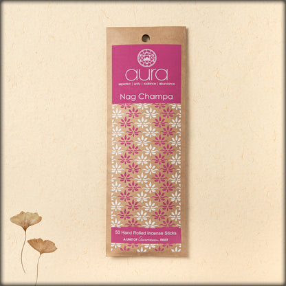 buy-now-handrolled-ecofriendly-nag-champa-incense-sticks-with-the-pack-of-50-sticks-which-brings-enhance-the-pooja-room-in-aura-store-puducherry