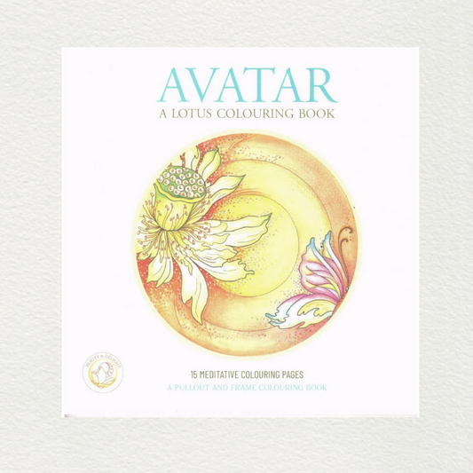 avatar a lotus colouring book for children at aura experience store pondicherry