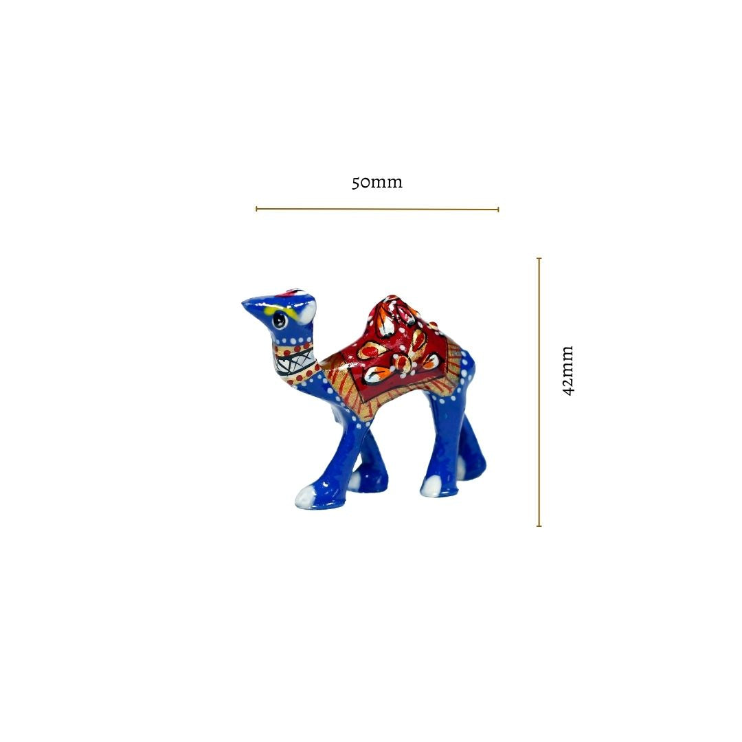 Blue Camel Meenakari Metal 4.2 cm Showpiece