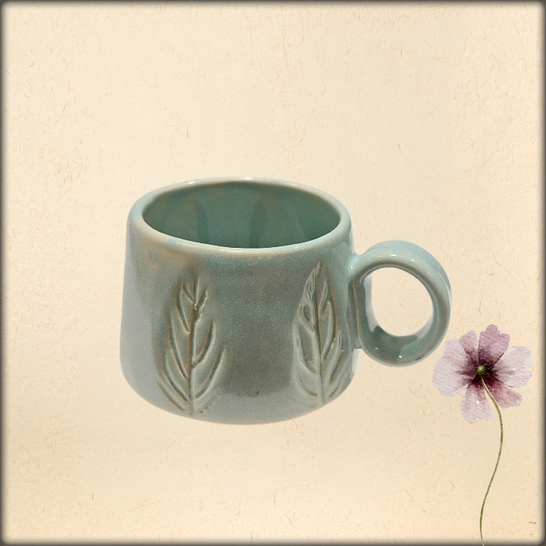 aura handmade unique ceramic tea cup | artisan coffee & tea mug