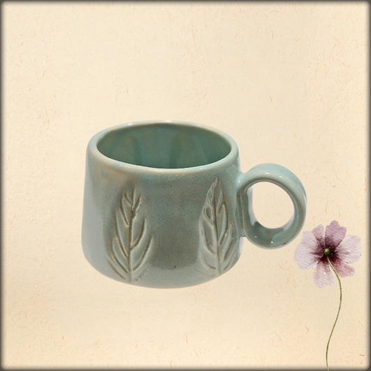 aura handmade unique ceramic tea cup | artisan coffee & tea mug