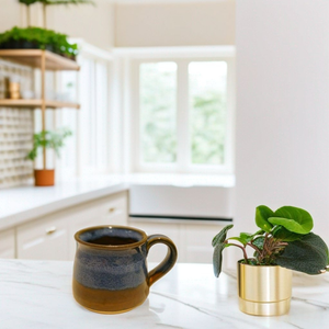 Studio Pottered Ceramic Square Tea Cup