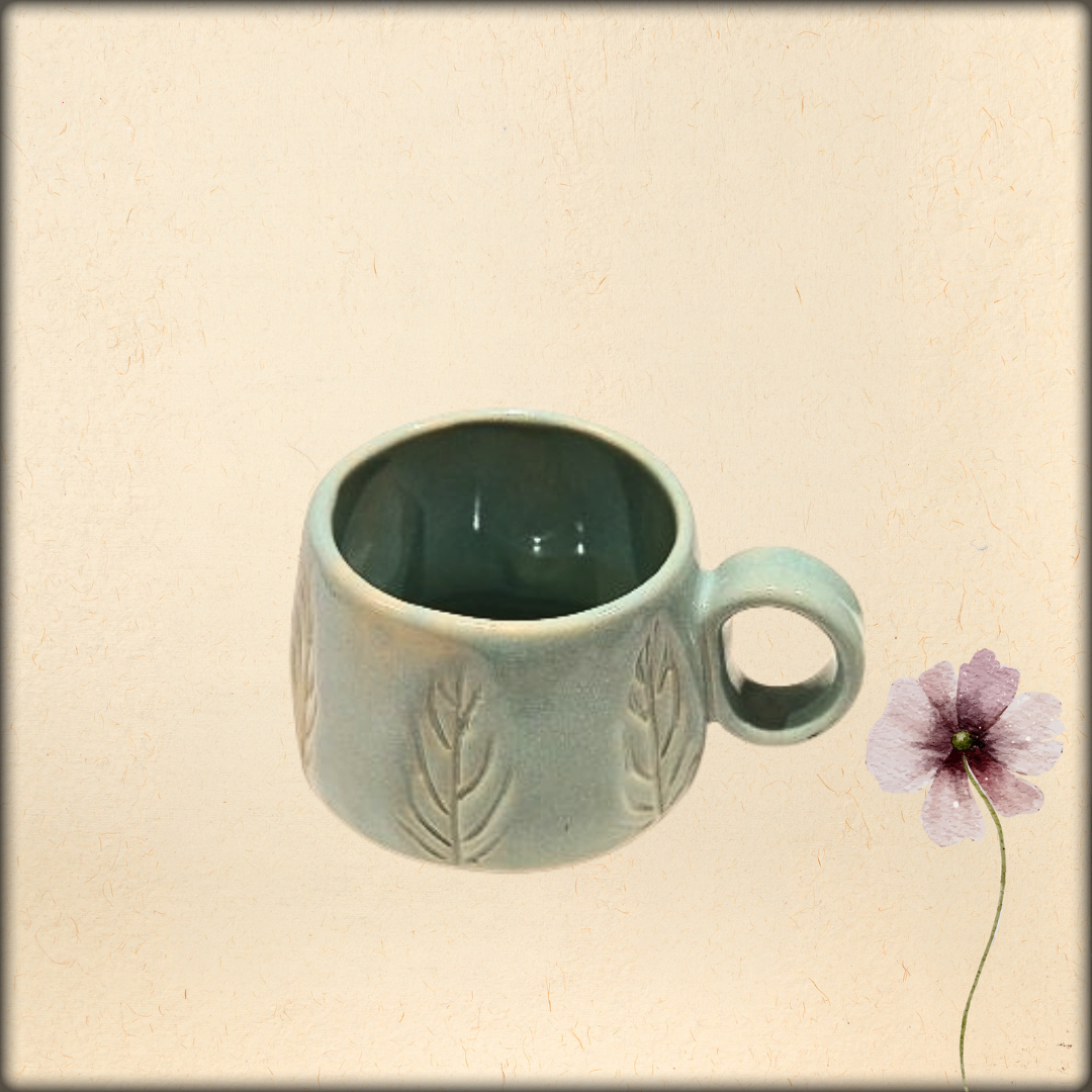 aura handmade unique ceramic tea cup | artisan coffee & tea mug