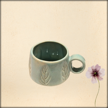 aura handmade unique ceramic tea cup | artisan coffee & tea mug
