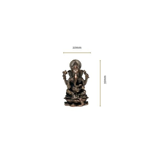 Elegant Copper Ganesha Sculpture, a small masterpiece of artistry