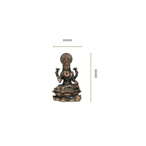 Copper Lakshmi Statue, a miniature marvel capturing divine grace