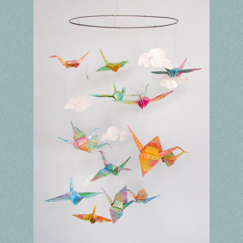 Crane Mobile - Hanging Décor Of Origami Birds