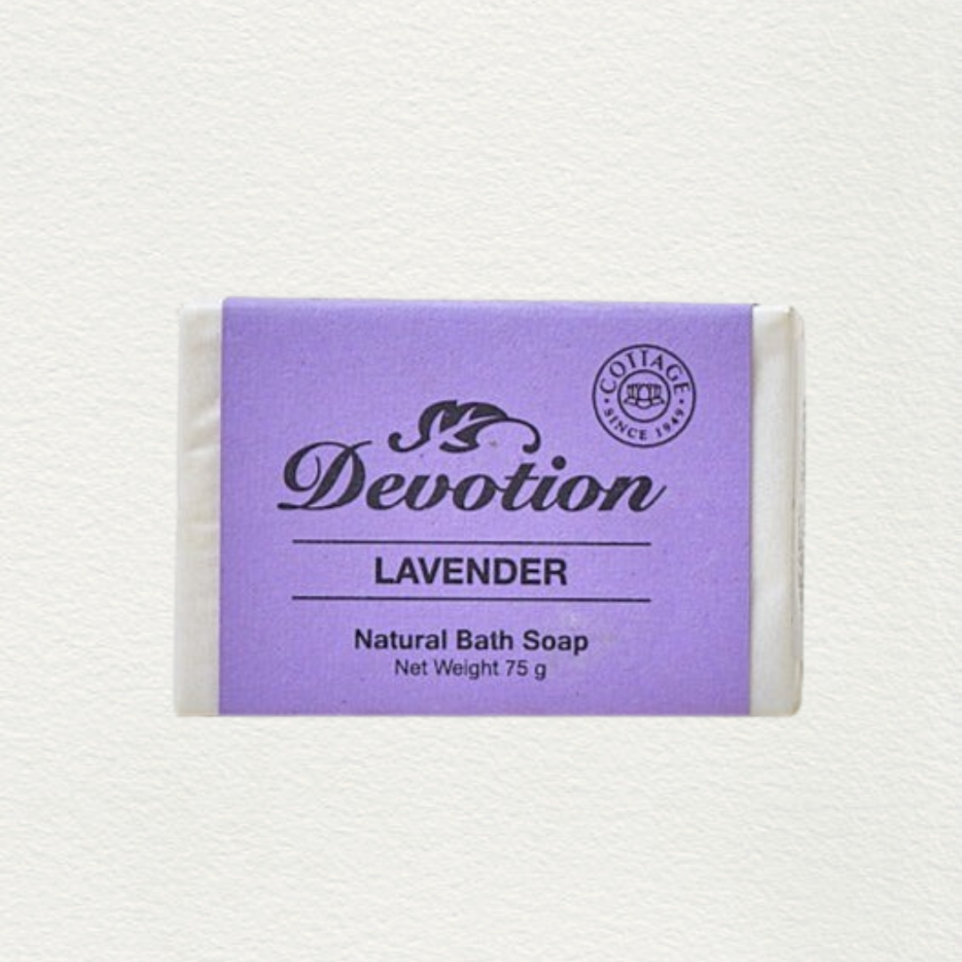 devotion lavender natural bath soap in 75 gms from aura experience store pondicherry