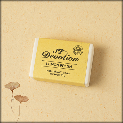 lemon fresh natural bath soap - devotion
