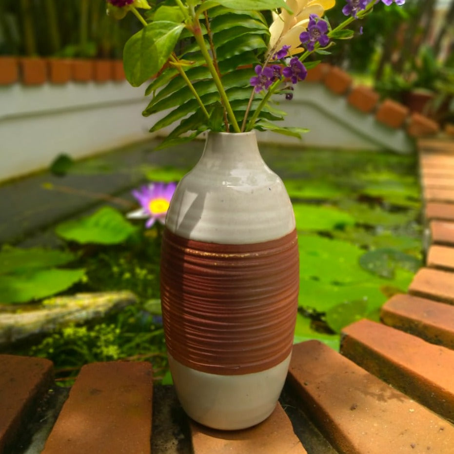 Ceramic Terracotta Stoneware Flower Vase