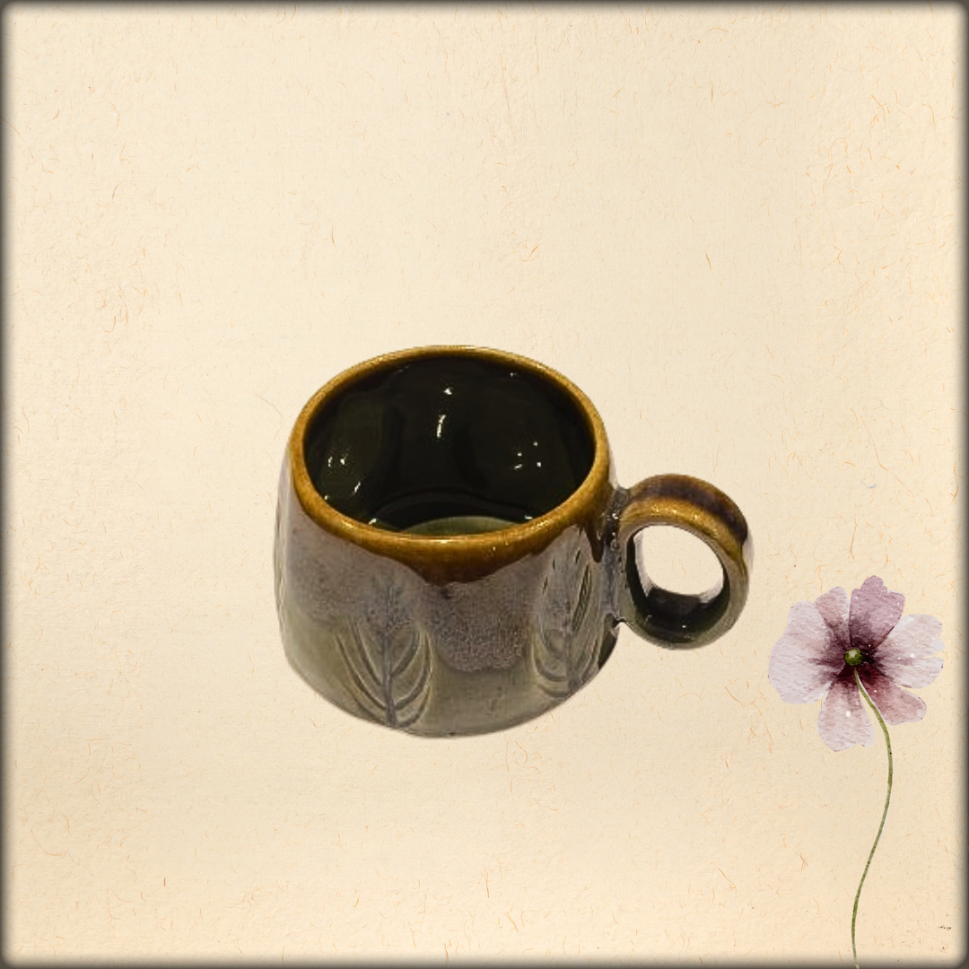 aura handmade unique ceramic tea cup | artisan coffee & tea mug