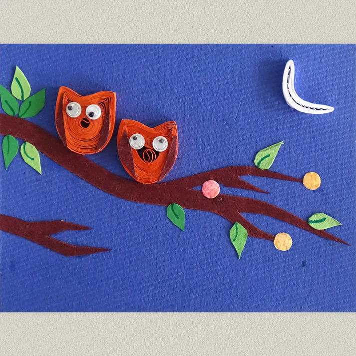 Handcrafted Owls Kids Magnetic Décor