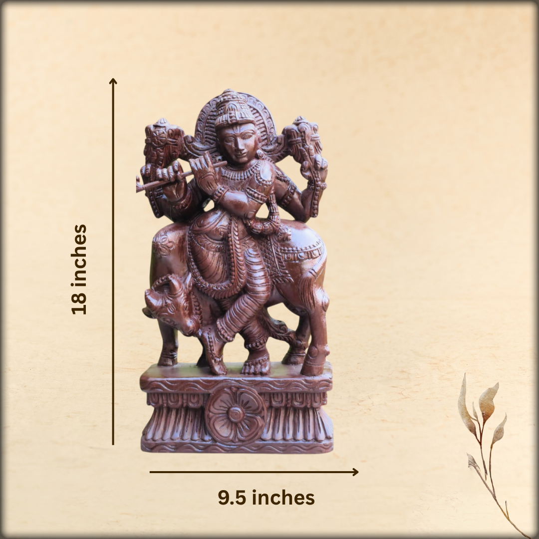 buy-now-beautifully-handmade-krishna-in-rain-tree-wood-carefully-crafted-and-best-for-gifting-and-a-home-decor-in-aura-store-a-unit-of-auroservice-trust-pondicherry