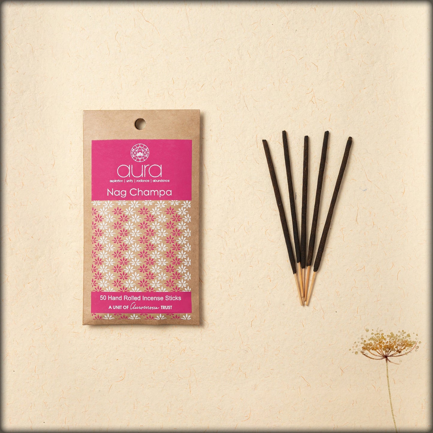 Eco-friendly Nag Champa incense sticks for peaceful ambiance