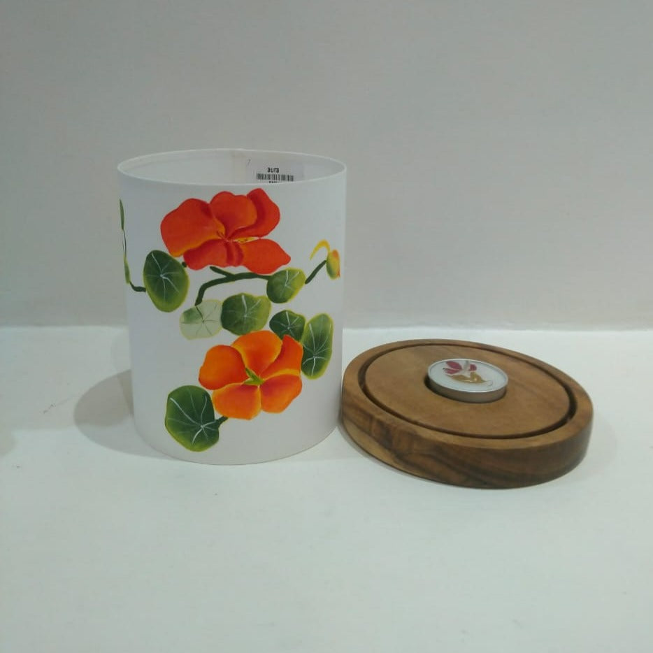 Handpainted Flower T-Lite Holder